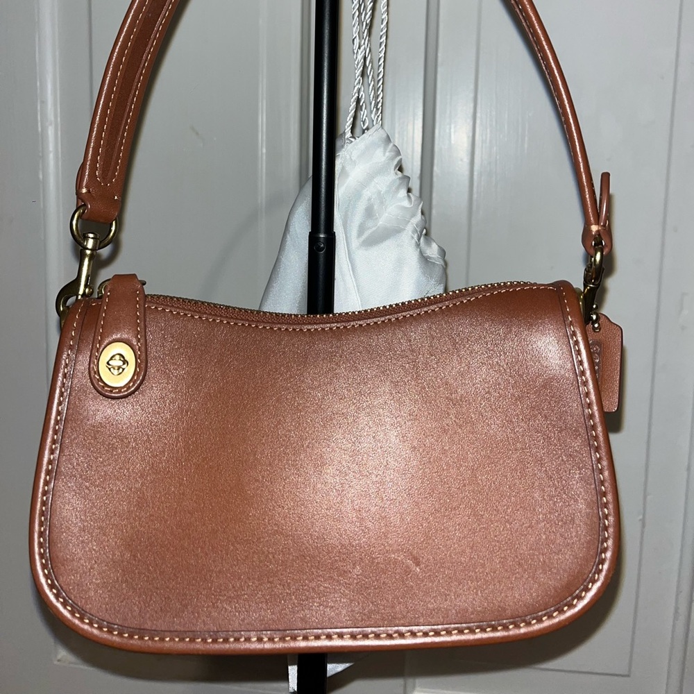 Coach Tan Leather Shoulder Bag